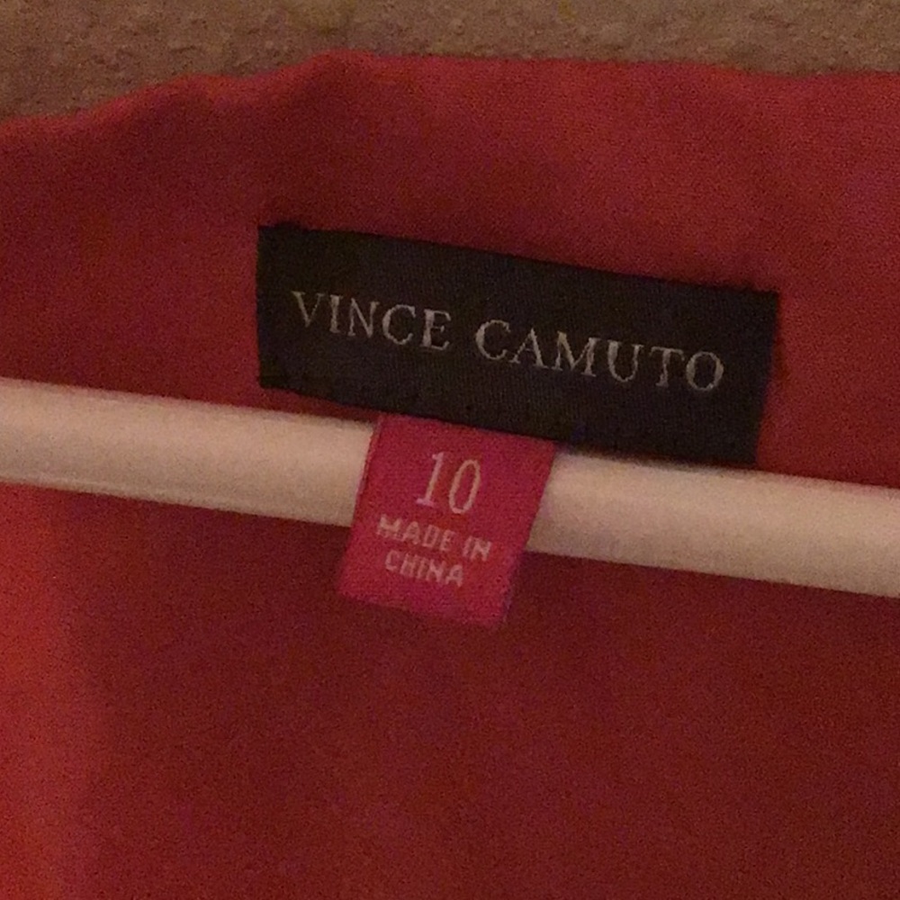 Coral Vince Camuto Fit & Flare Dress w/ pockets! - Picture 2 of 3